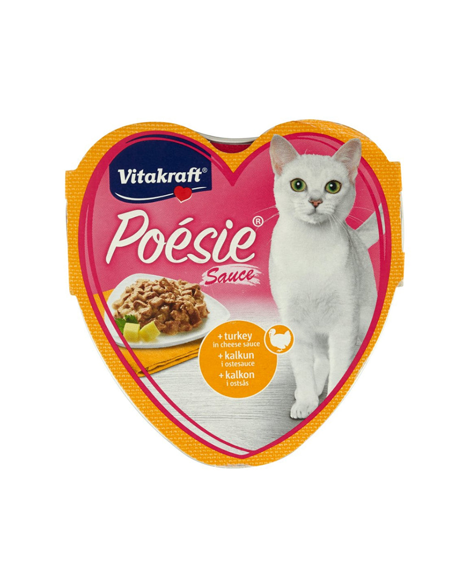 فيتاكرافت طعام رطب للقطط بالديك الرومي والجبن- 85 جرام