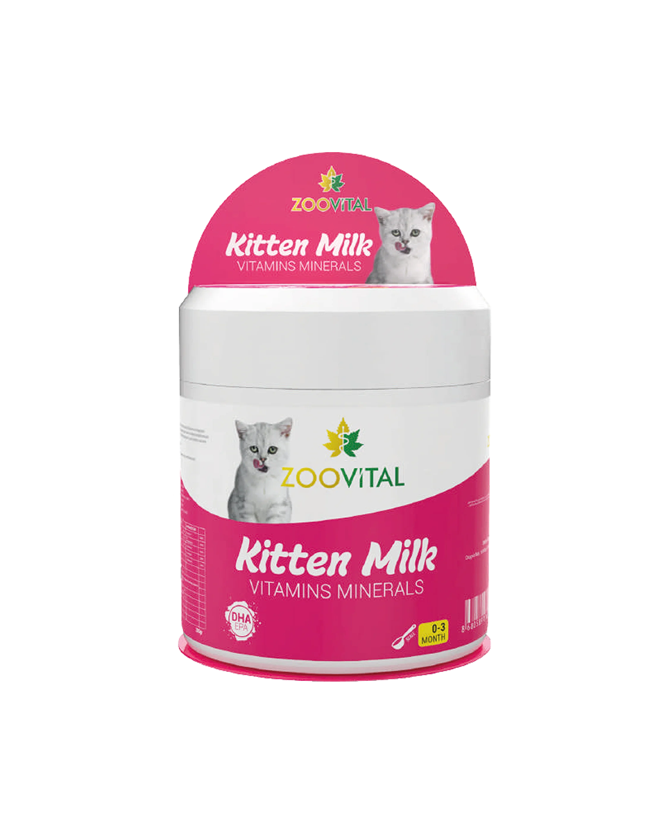 زوفيتال حليب بودرة للقطط الصغيرة - كيتن مع الفيتامينات والمعادن DHA من 0 حتى 3 أشهر 200 جرام