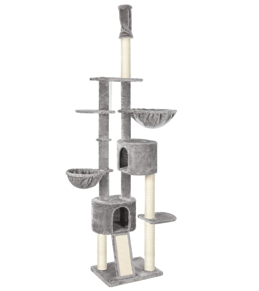 فياندريا خداشة للقطط من الارض الى السقف, رمادي فاتح- PCT110W01