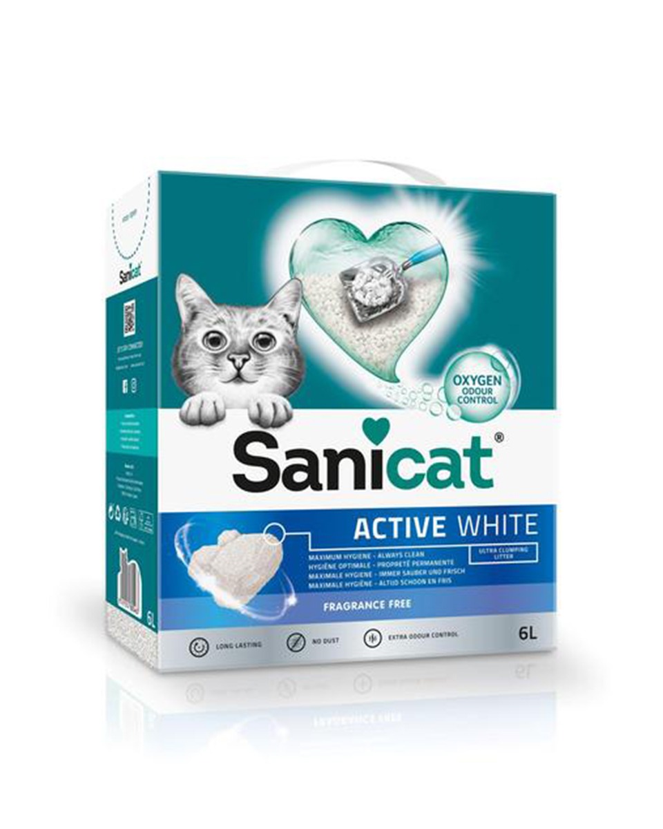 ساني كات رمل قطط برائحة اللوتس الابيض- 10 لتر