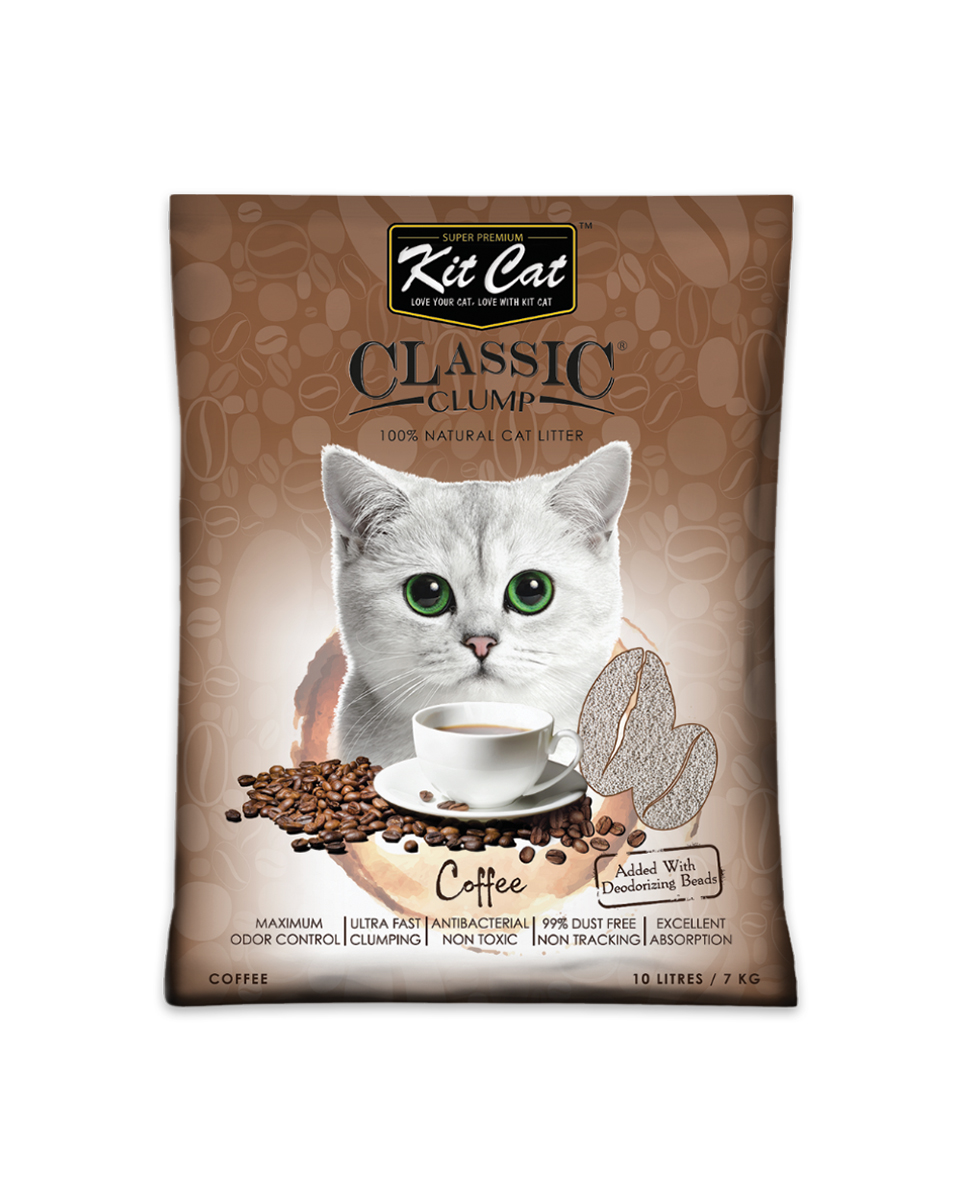 كيت كات رمل للقطط عالي التكتل, قهوة, 10 لتر