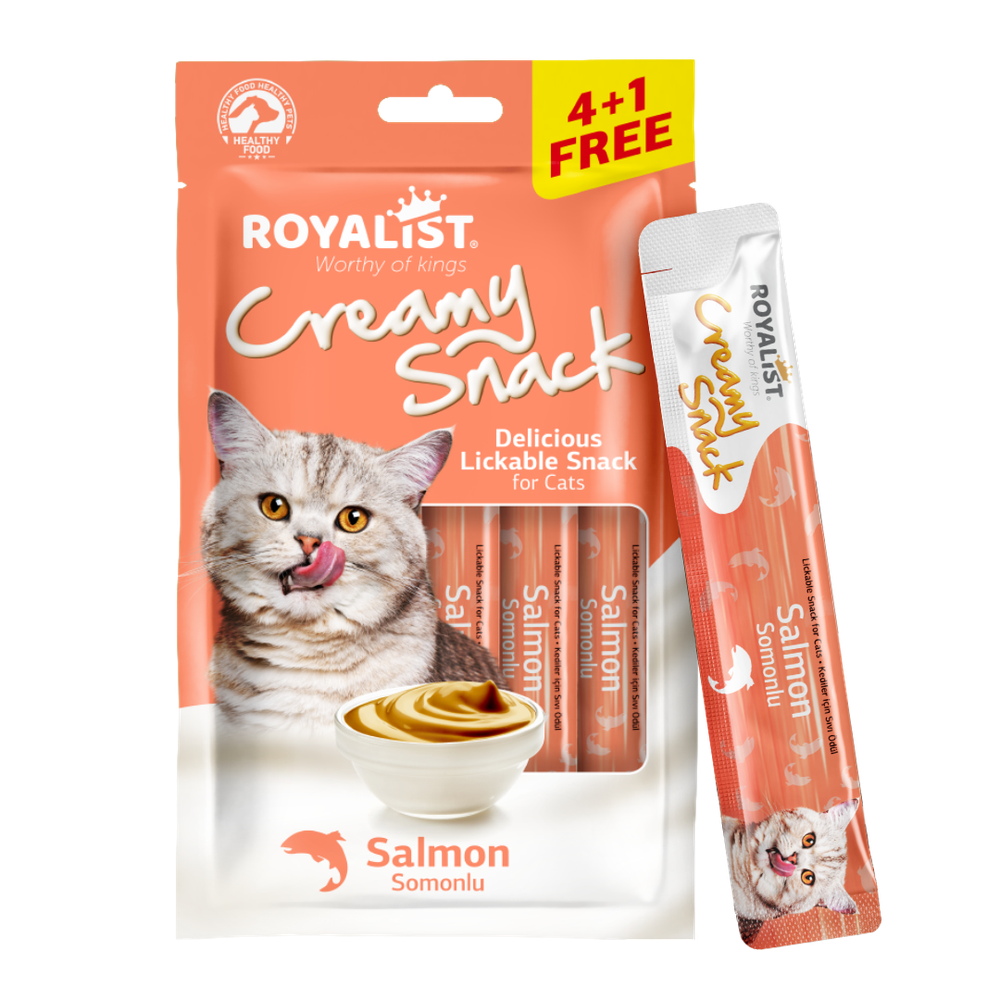 روياليست مكافات كريمية بالسلمون للقطط- 5 اظرف*15 جرام