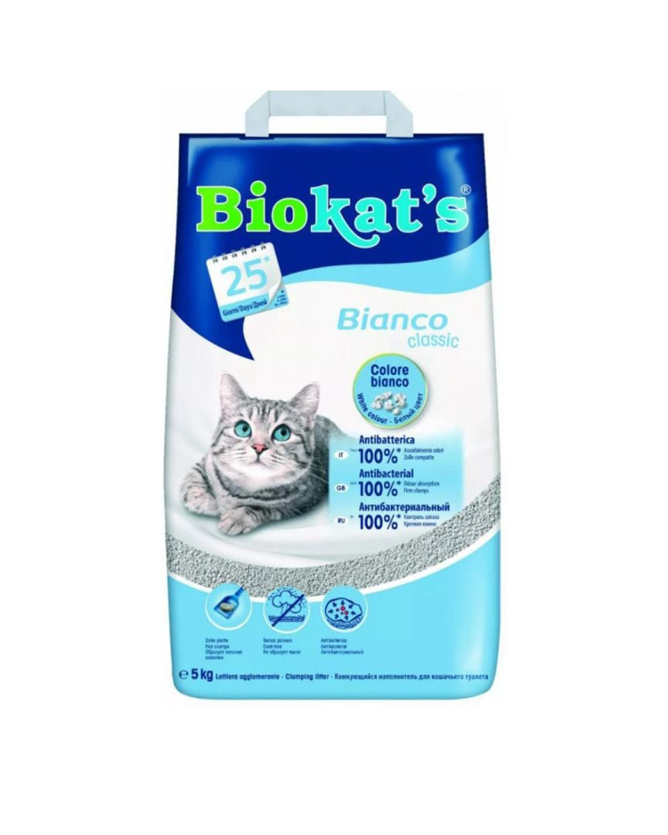 بايو كات رمل للقطط بيانكو كلاسيك بدون رائحة 5 كجم