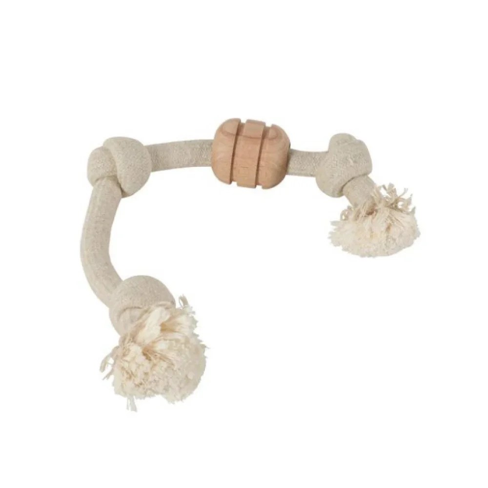 زولكس وايلد ميكس لعبة حبل بمقبض و قرص خشبي للكلاب