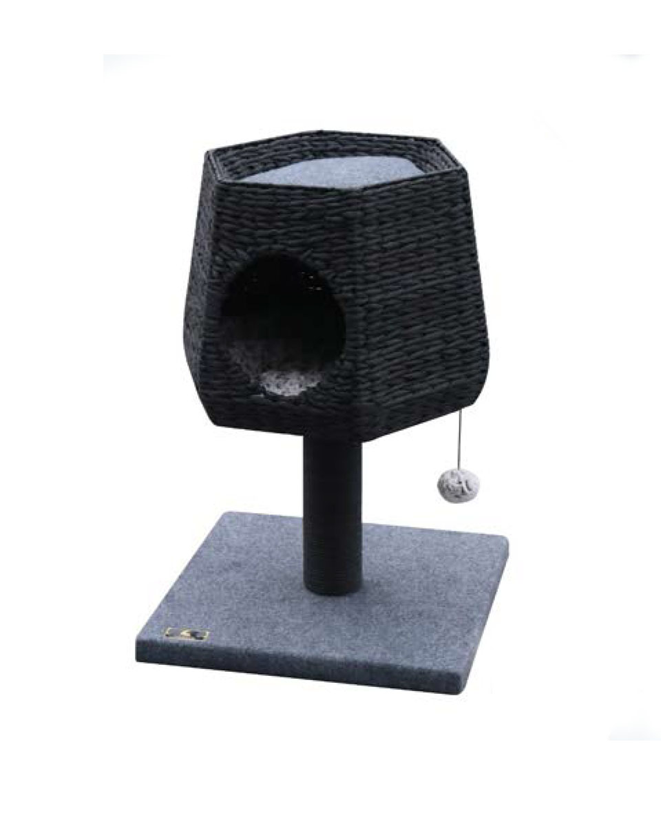 فيلاين قو خداشة مع كوخ بقاعدة مربعة, أسود, MXC288