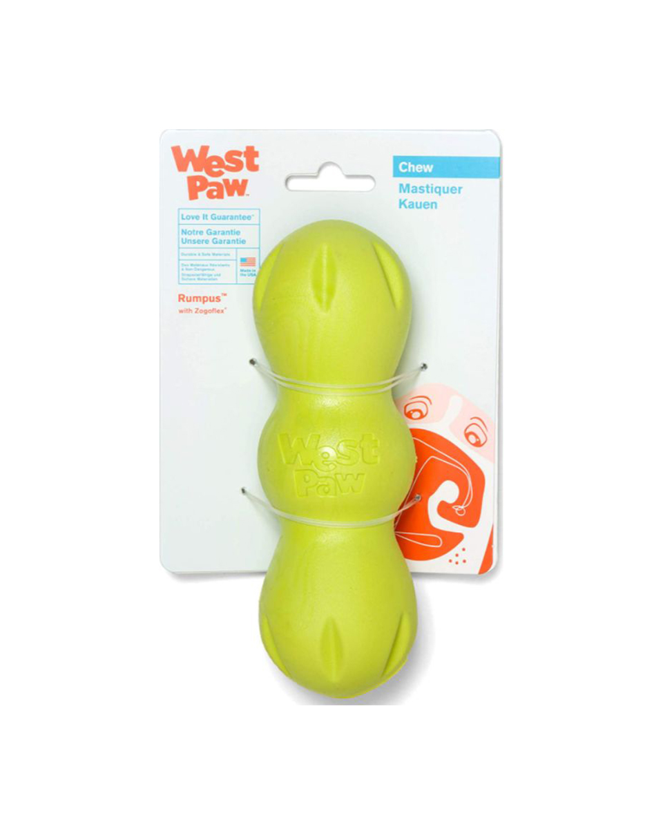 ويست باو رامبوس عصا عض للكلاب متوسطة الحجم باللون الاخضر