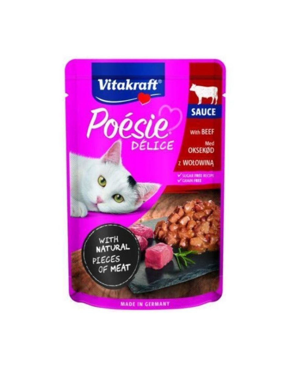 فيتاكرافت طعام رطب للقطط, لحم, 85 جرام