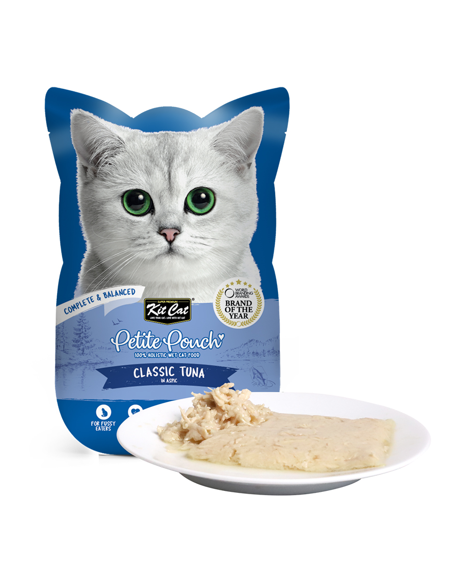 كيت كات اكل رطب متكامل ومتوازن بالتونة في الجيلي 70 جرام