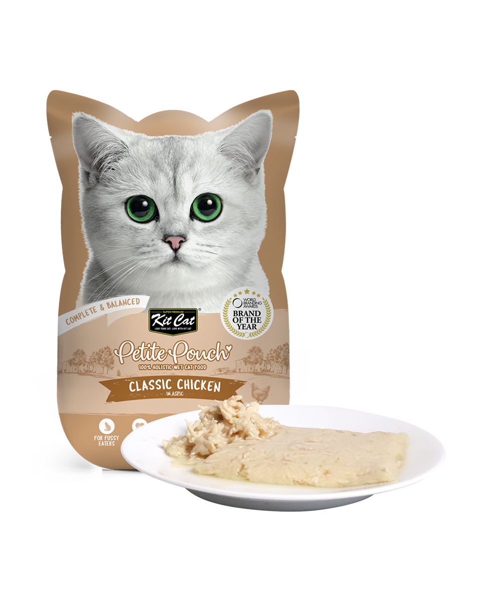 كيت كات اكل رطب متكامل ومتوازن بالدجاج في الجيلي 70 جرام