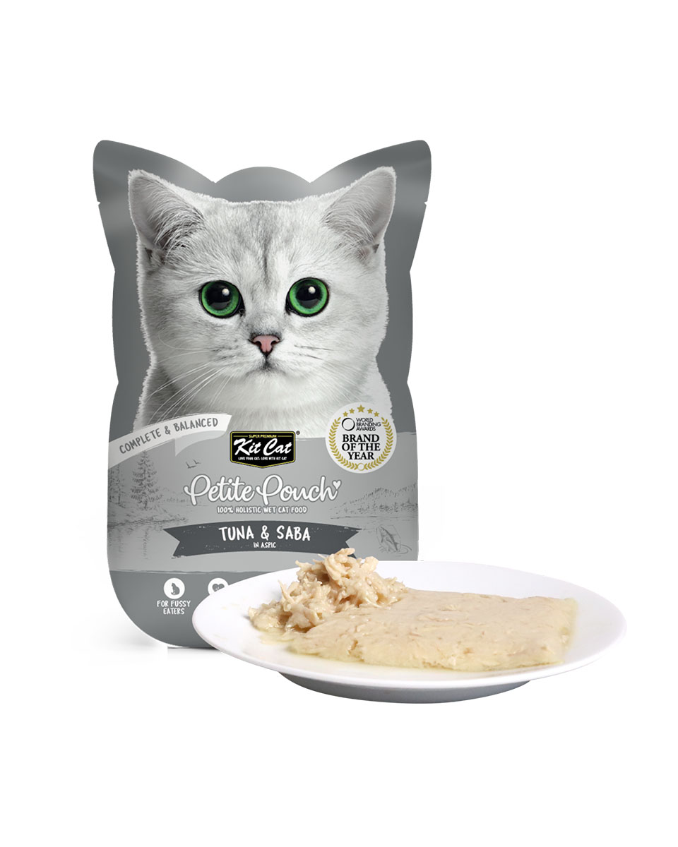 كيت كات اكل رطب للقطط بالتونة و السابا 70 جرام